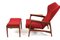Set of Teak Cloud Master Reclinner Chair & Ottoman by Ib Kofod-Larsen, 1950s 3