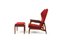 Teak Cloud Master Reclinner Chair & Ottoman by Ib Kofod-Larsen, 1950s, Set of 2 1