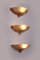 Lámparas de pared italianas de cristal de Murano, años 60. Juego de 3, Imagen 2