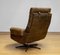 Swivel Chair in Sturdy Olive Green Patchwork Leather by Arne Norell Möbel Ab, 1970s, Image 9