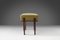 Art Deco Stool with Green Upholstery, France, 1930s, Image 7