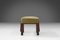 Art Deco Stool with Green Upholstery (3 Pieces), France 1930s 3