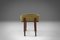 Art Deco Stool with Green Upholstery (3 Pieces), France 1930s, Image 6