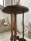 Antique Oak Pedestal Console Table, 1890s 11