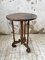 Antique Oak Pedestal Console Table, 1890s 1