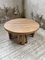 Circular Elm Coffee Table and Stools, 1950s, Set of 5, Image 52