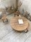 Circular Elm Coffee Table and Stools, 1950s, Set of 5 19