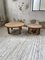 Circular Elm Coffee Table and Stools, 1950s, Set of 5 36