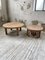 Circular Elm Coffee Table and Stools, 1950s, Set of 5, Image 35