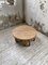 Circular Elm Coffee Table and Stools, 1950s, Set of 5 1
