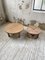 Circular Elm Coffee Table and Stools, 1950s, Set of 5 32