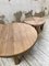 Circular Elm Coffee Table and Stools, 1950s, Set of 5 47