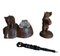 Black Forest Bear Inkwell & Standing Bear Width Pencil, 1950, Set of 2 2
