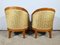Art Deco Blond Mahogany Chairs, 1940, Set of 2, Image 4