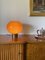 Tabacco Brown Murano Glass Mushroom Table Lamp, 1980s 4