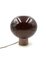 Tabacco Brown Murano Glass Mushroom Table Lamp, 1980s 20