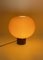 Lampada da tavolo fungo in vetro di Murano marrone tabacco, anni '80, Immagine 11