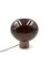 Tabakbraune Mushroom Tischlampe aus Muranoglas, 1980er 19