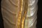 Lampade da parete a forma di foglie in vetro di Murano bianco e oro, set di 2, Immagine 6