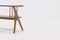 Tavolino scultoreo in teak bicolore e quercia bionda, anni '60, Immagine 6