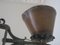 Lámpara de araña brutalista de hierro forjado y cobre, años 60, Imagen 5