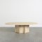 Oval Travertine Coffee Table, Italy, 1970s 2