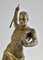 Limousin, atleta Art Déco con lanza o lanzador de jabalina, 1930, metal sobre base de mármol, Imagen 10