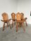 Mountain Chalet Stühle aus Eiche, 1950er, 4 . Set 9