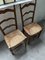 Vintage Oak and Straw Chairs, 1950s, Set of 5 20