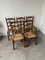 Vintage Oak and Straw Chairs, 1950s, Set of 5, Image 18