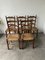 Vintage Oak and Straw Chairs, 1950s, Set of 5, Image 17