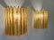 Lámparas de pared de cristal de Murano, años 70. Juego de 2, Imagen 3