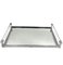 Modernist Acrylic glass Mirrored Tray attributed to Jacques Adnet, France, 1940s 19