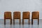 Vintage Brown Leather Dining Chairs Model 330 by Silvio Coppola for Bernini , Italy, 1970s, Set of 4 5