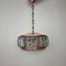 Copper and Crystal Glass Chandelier, 1960s, Image 2