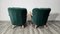 Mid-Century Fabric Green Armchair 6