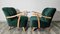 Mid-Century Fabric Green Armchair 11