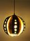 Vintage Pendant Lamp in Copper and Black by Werner Schou for Coronell Electro, 1970s 2