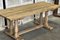 French Bleached Oak Farmhouse Dining Table, 1925 6