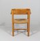 Dining Dining Chairs in Pine Wood and Papercord attributed to Rainer Daumiller, 1970s, Set of 2 4