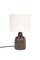 Handcrafted Table Lamp with Ceramic Textile Lampshade from Søholm, 1960s, Image 1