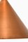 Lámpara de techo de cobre, años 60, Imagen 2