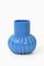 Jarrón de cerámica azul, años 60, Imagen 4