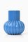 Blaue Keramikvase, 1960er 2