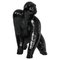 Gorilla Skulptur aus Schwarz Glasierter Keramik, 1960er 1