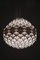 Lampada da soffitto in metallo laccato bianco attribuita a Milanda Havlova, anni '70, Immagine 2