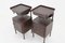 Industrial Nightstands with Pull Out Table, Former Czechoslovakia, 1940s, Set of 2 4