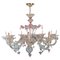 Murano Chandelier in Colored Glass, Early 20th Century 1