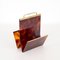 Mid-Century Tortoiseshell Acrylic Glass and Brass Magazine Rack in the style of Christian Dior by Alpac, France 1970s 2