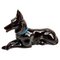 Estatua de perro pastor vintage de porcelana de Spana, años 50, Imagen 1